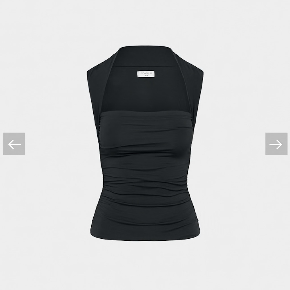 Aritzia Black Flourish top